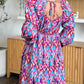 Double Take Full Size Printed Long Sleeve Dress