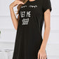 Graphic Round Neck Short Sleeve Lounge Dress