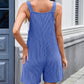 Lovelet Knotted Wide Strap Scoop Neck Overalls