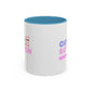 Cute Button Click Here Accent Coffee Mug (11, 15oz) | Made to Order