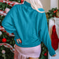 Double Take Full Size Turtleneck Long Sleeve Sweater