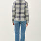 Be Cool Plaid Long Sleeve Sweater Jacket with Front Patch Pockets