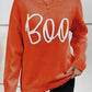BOO Round Neck Long Sleeve Sweater