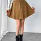 Buttoned Mini Skirt