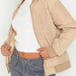 Zip Up Baseball Collar Jacket with Pockets