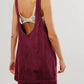 Mandy Round Neck Wide Strap Mini Dress with Pockets