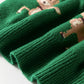 Reindeer Round Neck Drop Shoulder Sweater