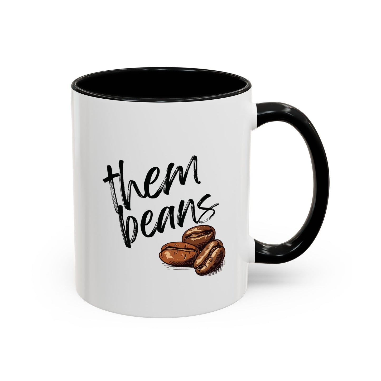 Them Beans Accent Coffee Mug (11, 15oz) | Made to Order