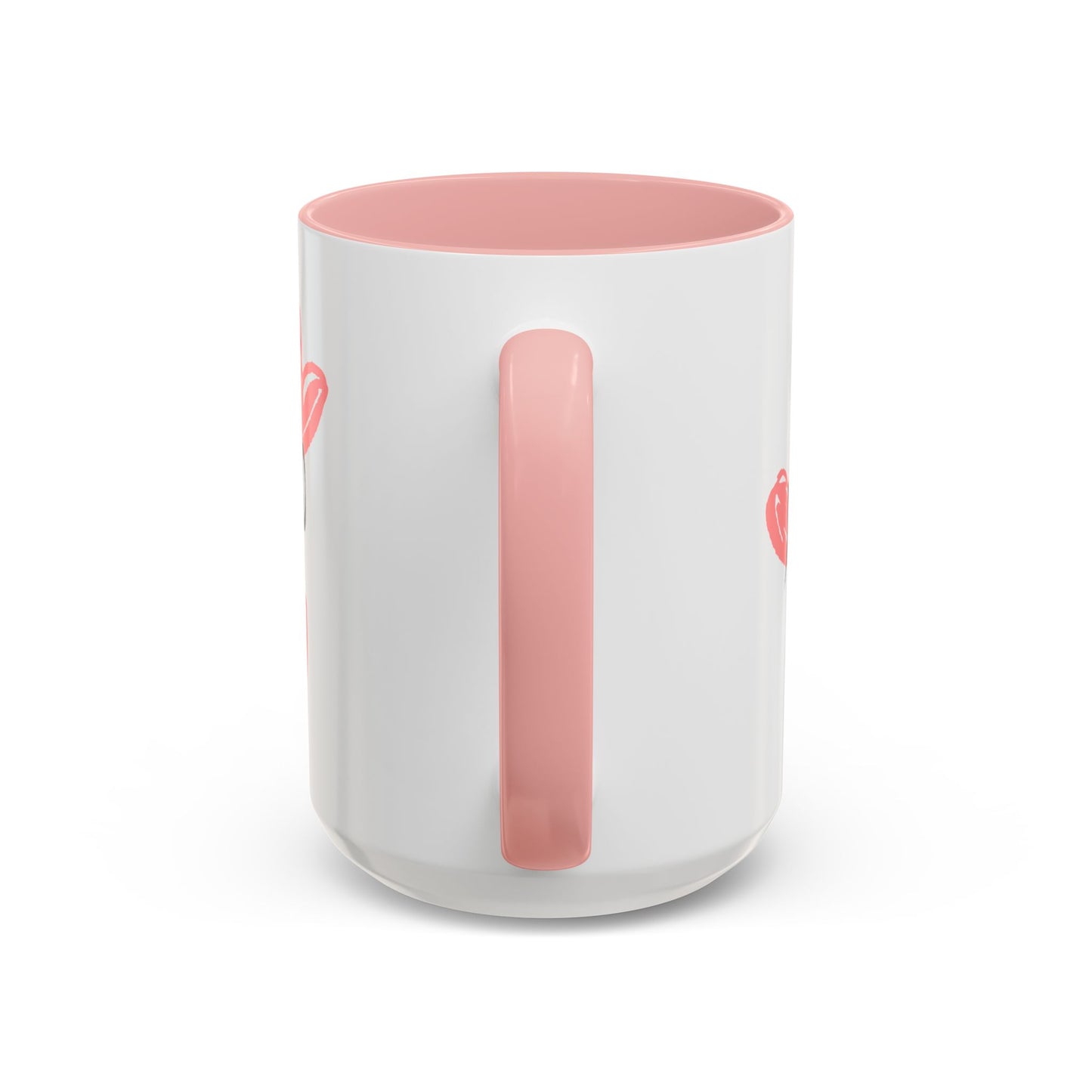 Heart XOXO Accent Coffee Mug (11, 15oz) | Made to Order