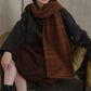 Striped Detail Knit Scarf