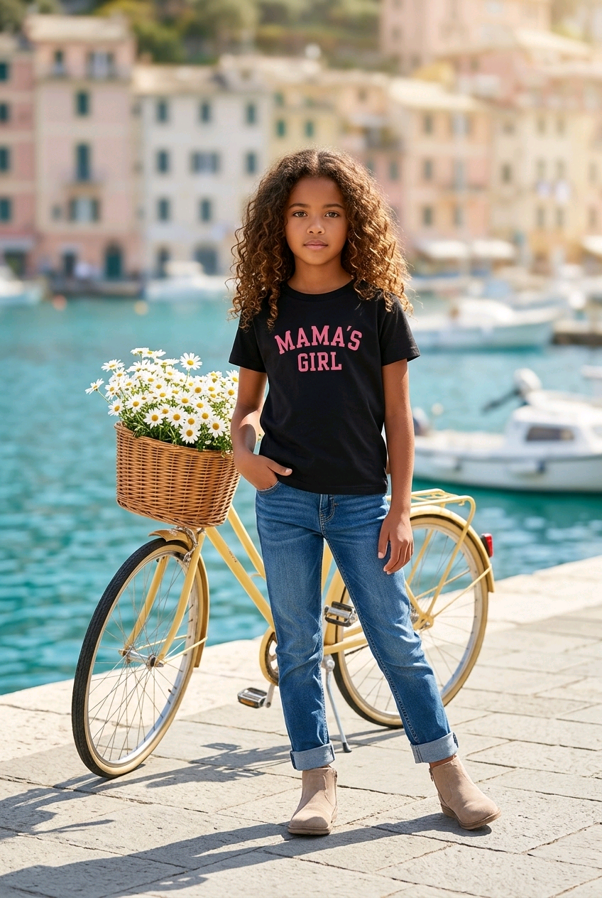 Mama's Girl Varsity Toddler Short Sleeve Crew Neck