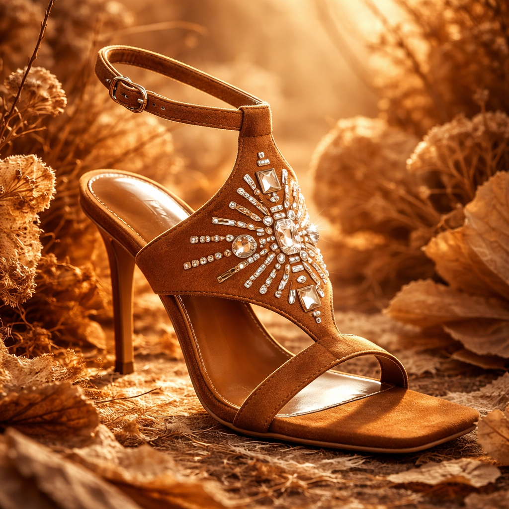 Rag Company Warda Jeweled Shiny Stiletto Heels