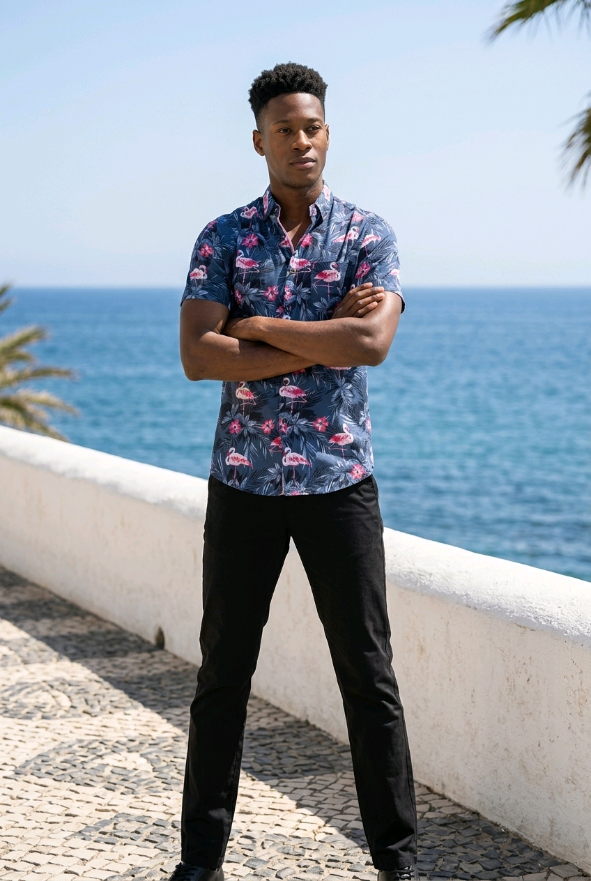PRINT HAWAIIAN SHIRT