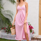 Crisscross Smocked Spaghetti Strap Mini Dress