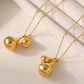 Stainless Steel Water Drop Shape Pendant Necklace