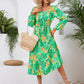 Full Size Printed Long Sleeve Midi Dress