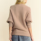 Davi & Dani Round Neck Batwing Sleeve Sweater