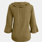 Full Size Ruffled V-Neck Flounce Sleeve Blouse