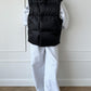 Zip Up Turtleneck Vest Coat