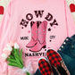 Cowboy Boots Graphic Dropped Shoulder Sweatshirt