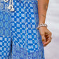 Full Size Drawstring Printed Wide Leg Pants