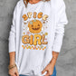Round Neck Long Sleeve SPICE GIRL Graphic Sweatshirt