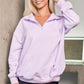 Quarter Zip Dropped Shoulder Sweatshirt