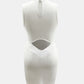 Cutout Mock Neck Sleeveless Dress