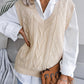 Openwork V-Neck Sweater Vest