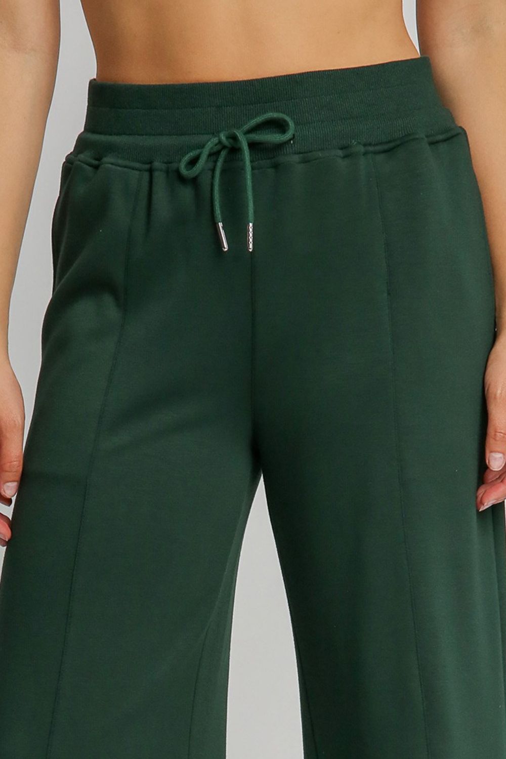 Umgee Full Size Drawstring Wide Leg Pants with Pockets *