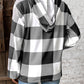 Plaid Dropped Shoulder Long Sleeve Hoodie