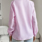 Devine Ruffle Trim Long Sleeve Shirt