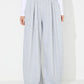 Elastic Waist Wide Leg Pants with Pockets