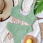 Scoop Neck Wide Strap Two-Piece Swim Set
