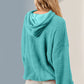 Double Take Half Zip Long Sleeve Hoodie with Kangaroo Pocket
