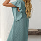 Mandy Ruffled Round Neck Short Sleeve Dress