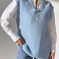 Pearl Trim V-Neck Sweater Vest