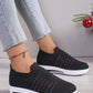 Breathable Mesh Wedge Sneakers