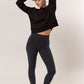 HYFVE Round Neck Dropped Shoulder Ribbed Sweater