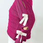 Full Size Bow Cutout Round Neck Long Sleeve Knit Top