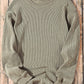 Round Neck Dropped Shoulder Sweatshirt