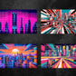 Abstract City Digital Art in PDF SVG PNG File Formats