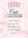 2026 Cute Digital Calendar in file formats SVG JPG PNG PDF