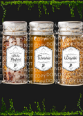 Spice Labels with Butterfly Design Digital Art in PDF SVG PNG JPG File Formats