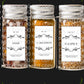 Spice Labels Black with Leaf Design Digital Art in PDF SVG PNG JPG File Formats