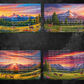 Mountain Sunset With Wildlife Digital Art in SVG PNG File Formats