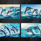 Dolphin Digital Art in PDF SVG PNG File Formats