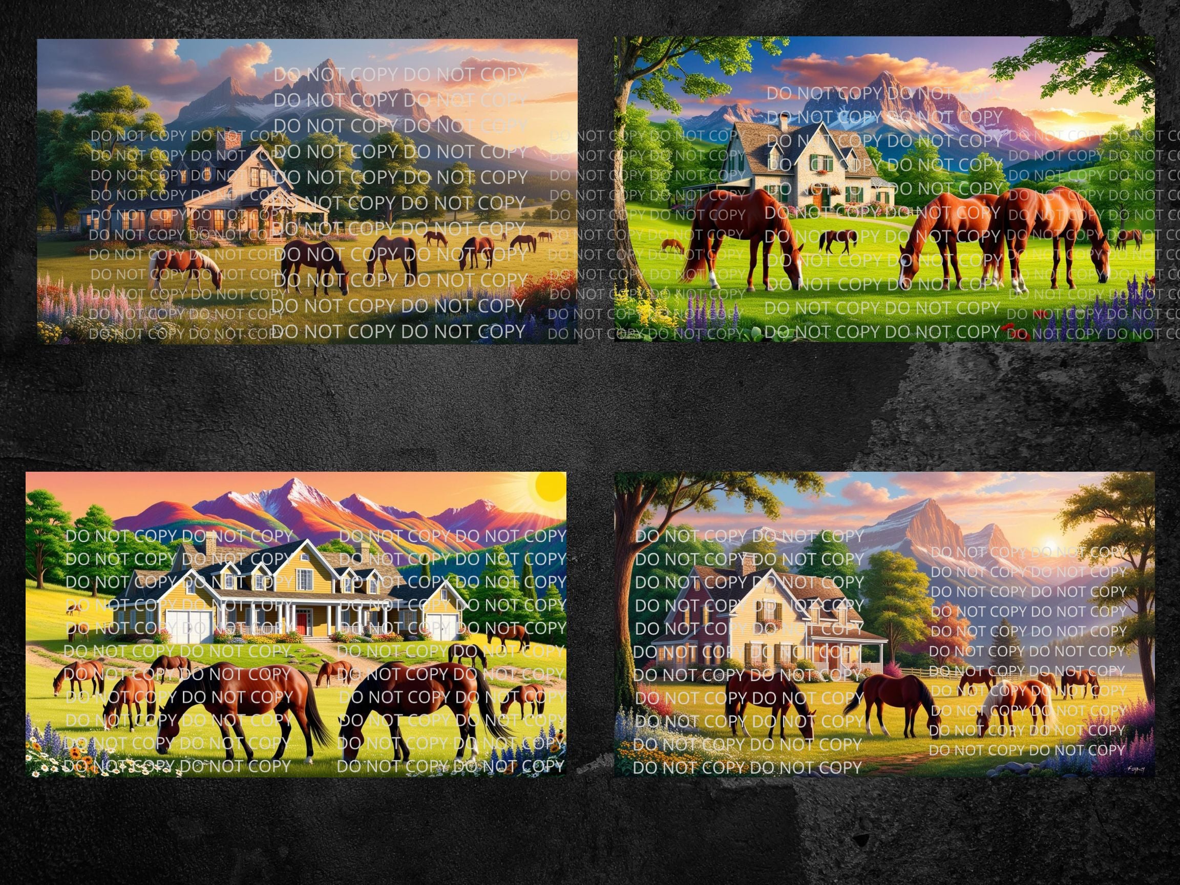 Horses by Home Digital Art in PDF SVG PNG File Formats
