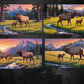 Moose with Baby Calf Digital Art in PDF SVG PNG File Formats