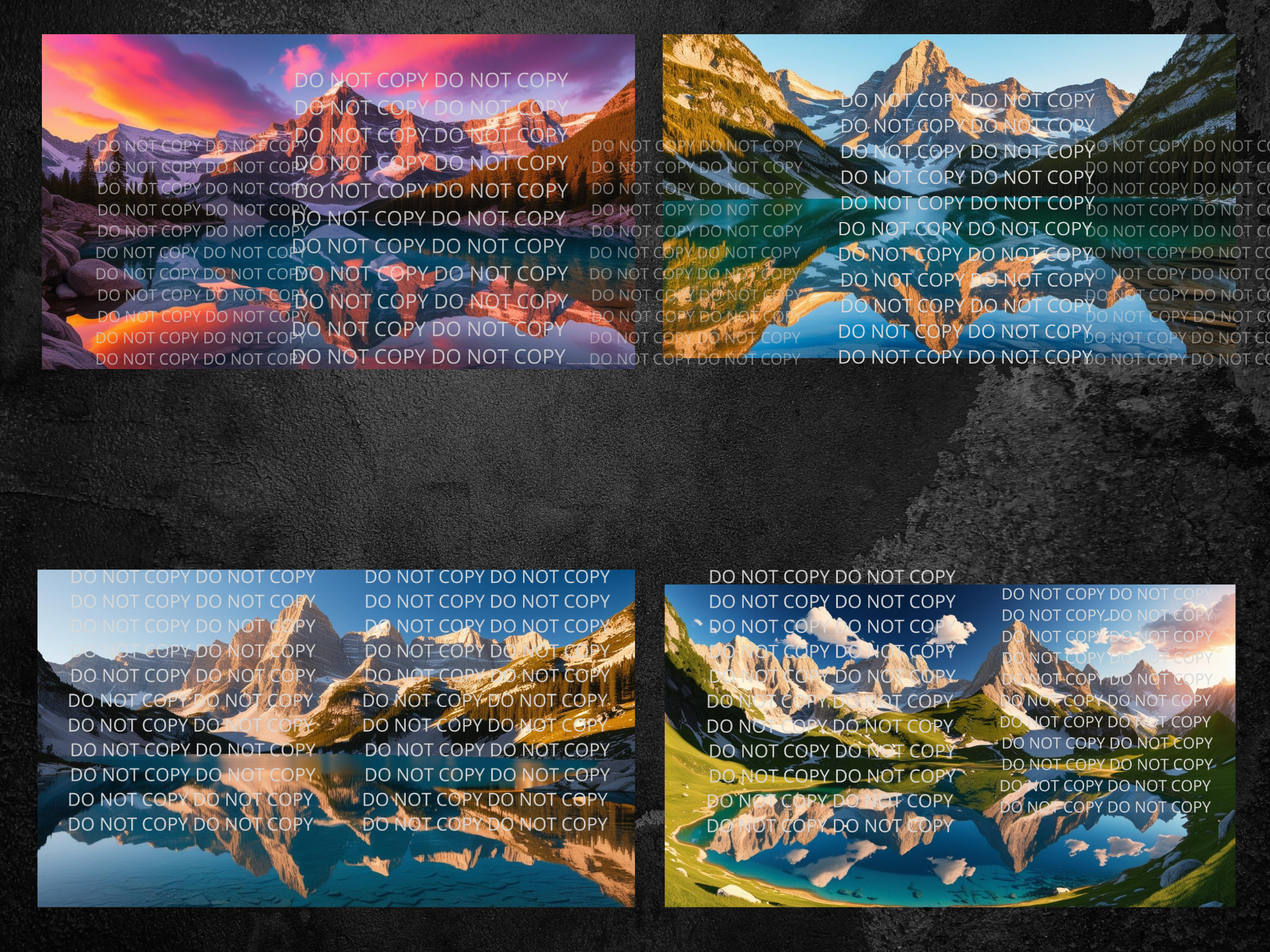 Mountain and Lake View Digital Art in SVG PNG File Formats